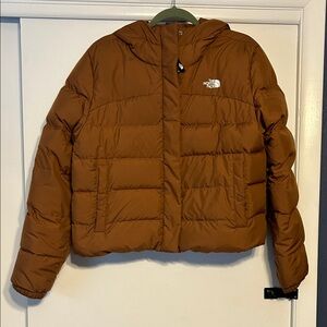 Women’s L The North Face Golden Tan/Brown Puffer Jacket